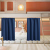 Picture of RYB HOME Short Curtains for Living Room Blackout Portable Blinds Shades for Bedroom Bathroom Basement Garage RV Camper Windows, 34 inches Width x 36 inches Length, Navy Blue, 2 Pcs