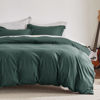 Picture of Bedsure Forest Green Duvet Cover Full Size - Soft Double Brushed Duvet Cover for Kids with Zipper Closure, 3 Pieces, Includes 1 Duvet Cover (80"x90") & 2 Pillow Shams, NO Comforter