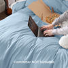 Picture of Bedsure Winter Sky Duvet Cover Full Size - Soft Double Brushed Duvet Cover for Kids with Zipper Closure, 3 Pieces, Includes 1 Duvet Cover (80"x90") & 2 Pillow Shams, NO Comforter