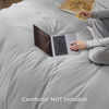 Picture of Bedsure Silver Grey Duvet Cover Full Size - Soft Double Brushed Duvet Cover for Kids with Zipper Closure, 3 Pieces, Includes 1 Duvet Cover (80"x90") & 2 Pillow Shams, NO Comforter