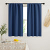 Picture of RYB HOME 45 inch Length Curtains for Kitchen, Room Darkening Narrow Window Drapes Thermal Insulated Privacy Covers for Basement RV Camper, W 29 x L 45 inch, Set of 2, Navy Blue