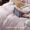 Picture of Bedsure Twin/Twin XL Duvet Cover Kids - Soft Double Brushed Duvet Cover Twin, 2 pcs, Includes 1 Pink Mocha Kids' Duvet Cover (68"x90") with Zipper Closure & 1 Pillow Sham, NO Comforter