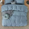Picture of Bedsure Mineral Blue Duvet Cover California King Size - Soft Double Brushed Duvet Cover for Kids with Zipper Closure, 3 Pieces, Includes 1 Duvet Cover (104"x98") & 2 Pillow Shams, NO Comforter