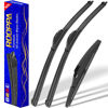 Picture of 3 wipers Replacement for 2012-2019 Toyota Prius C, Windshield Wiper Blades Original Equipment Replacement - 28"/14"/8" (Set of 3) U/J HOOK
