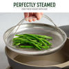 Picture of Goodful All-In-One Pan Steamer Basket, Premium Stainless Steel Construction, Dishwasher Safe, Perfect for Steaming Vegetables, Full Handle for Easy Use