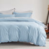Picture of Bedsure Duvet Cover Twin/Twin XL Size - Soft Double Brushed Bedding Set for Kids & Adults, Zipper Closure, 2 Pieces, Includes 1 Duvet Cover (68"x90") & 1 Pillow Sham, NO Comforter, Winter Sky