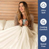 Picture of Extra Deep Twin XL Fitted Sheet - Hotel Luxury Single Fitted Sheet Only - Easily Fits 18 inch to 24 inch Mattress - Soft, Wrinkle Free, Breathable & Comfy - Extra Deep Pockets Off White Fitted Sheet