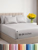 Picture of Extra Deep Queen Sheet Set - 6 Piece Breathable & Cooling Sheets - Hotel Luxury Bed Sheets Set - Easy & Secure Fit - Soft, Wrinkle Free & Comfy Sheets Set - Light Grey Sheet Set w/Extra Deep Pockets