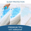 Picture of Queen Mattress Protector Waterproof Cover Absorbent Fitted Sheet up - 18'' Deep Pocket Mattress Cover Queen Size Bed Sheets, Terry Machine Wash Protection Mattress Protector Queen