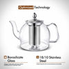 Picture of HIWARE 1000ml Glass Teapot with Removable Infuser, Stovetop Safe Tea Kettle, Blooming and Loose Leaf Tea Maker Set