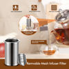 Picture of HIWARE 1000ml Glass Teapot with Removable Infuser, Stovetop Safe Tea Kettle, Blooming and Loose Leaf Tea Maker Set