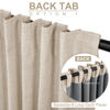Picture of 100% Blackout Shield Linen Blackout Curtains for Bedroom 108 Inches Long, Back Tab/Rod Pocket Living Room Drapes, Thermal Insulated Blackout Curtains 2 Panels Set, 50" W x 108" L, Oatmeal
