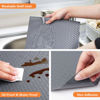 Picture of Shelf Liners for Kitchen Cabinets Refrigerator Liners Waterproof Kitchen Cupboard Liner Non-Slip Drawer Mats EVA Material Non Adhesive Fridge Liner for Shelves - Gray （11.8 x 236.2 Inches x 2 Rolls