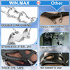 Picture of WIN.MAX Crampons for Shoes, Traction Cleats Ice Snow Grips with 19 Stainless Steel Spikes, Shoe Talons Anti - Slip Boots Spikes for Walking, Jogging, Climbing and Hiking (Black, M)