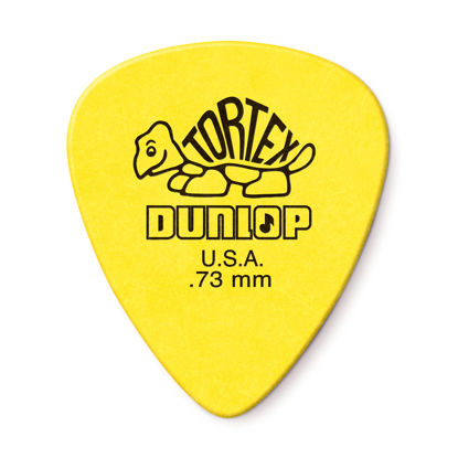Picture of JIM DUNLOP Tortex Standard .73mm Yellow Guitar Pick, 24 Pack