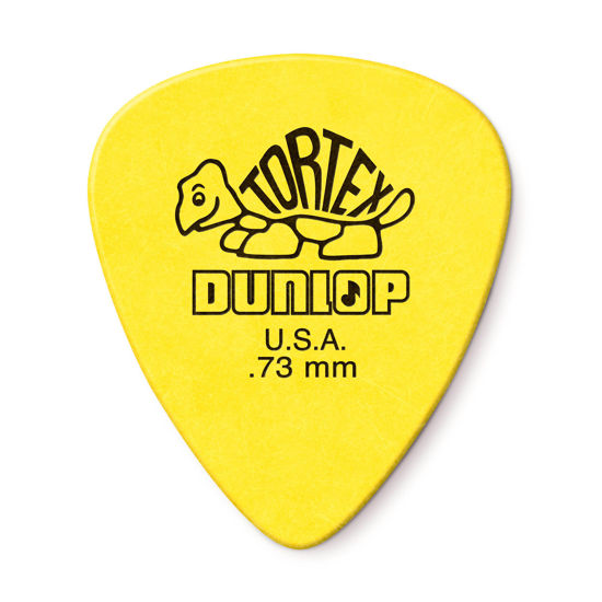 Picture of JIM DUNLOP Tortex Standard .73mm Yellow Guitar Pick, 24 Pack