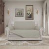 Picture of Easy-Going Reversible Loveseat Couch Cover for 2 Cushion Couch Sofa Cover for Dogs Water Resistant Furniture Protector with Foam Sticks Elastic Straps for Pet (Loveseat, Beige/Beige)