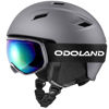 Picture of Odoland Ski Helmet and Goggles Set, Snowboard Helmet Glasses for Men, Women & Youth - Shockproof/Windproof Gear for Skiing, Snowboarding,Graphite Gray,L