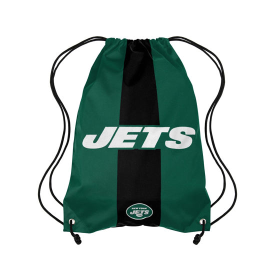 Picture of FOCO New York Jets NFL Team Stripe Wordmark Drawstring Backpack