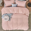 Picture of Bedsure Duvet Cover King Size - Soft Double Brushed Bedding Set for Kids & Adults, Zipper Closure, 3 Pieces, Includes 1 Duvet Cover (104"x90") & 2 Pillow Shams, NO Comforter, Pale Blush