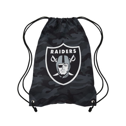 Picture of FOCO Las Vegas Raiders NFL Big Logo Camo Drawstring Backpack