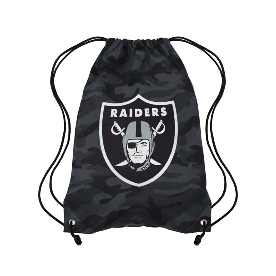 Picture of FOCO Las Vegas Raiders NFL Big Logo Camo Drawstring Backpack