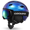 Picture of Odoland Ski Helmet and Goggles Set, Snowboard Helmet Glasses for Men, Women & Youth - Shockproof/Windproof Gear for Skiing, Snowboarding Starry Blue,L