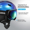 Picture of Odoland Ski Helmet and Goggles Set, Snowboard Helmet Glasses for Men, Women & Youth - Shockproof/Windproof Gear for Skiing, Snowboarding Starry Blue,L