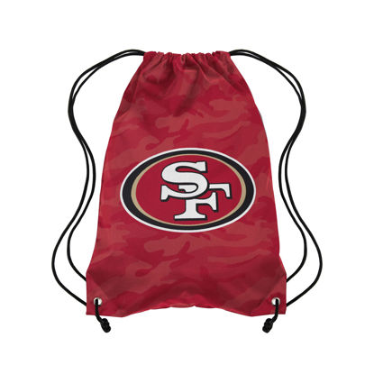 Picture of FOCO San Francisco 49ers NFL Big Logo Camo Drawstring Backpack