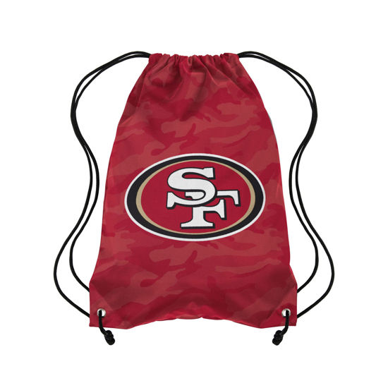 Picture of FOCO San Francisco 49ers NFL Big Logo Camo Drawstring Backpack