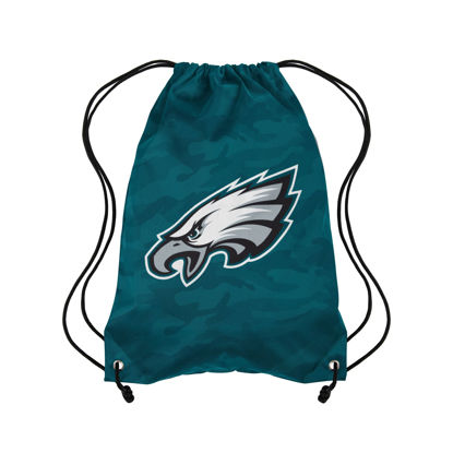 Picture of FOCO Philadelphia Eagles NFL Big Logo Camo Drawstring Backpack