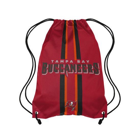 Picture of FOCO Tampa Bay Buccaneers NFL Team Stripe Wordmark Drawstring Backpack