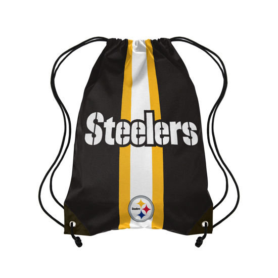 Picture of FOCO Pittsburgh Steelers NFL Team Stripe Wordmark Drawstring Backpack