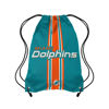 Picture of FOCO Miami Dolphins NFL Team Stripe Wordmark Drawstring Backpack