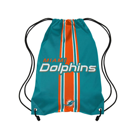 Picture of FOCO Miami Dolphins NFL Team Stripe Wordmark Drawstring Backpack