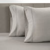 Picture of LANE LINEN 100% Organic Cotton Pillowcases - Standard Size, Ultra Soft and Crisp, Cool Percale Weave, Breathable, Sleeping Pillow Covers, Set of 2 - Snowdrop