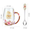 Picture of OEAGO Birthday Gifts for Women Mom Tea Cup Unique Friendship Mothers Gifts for Her from Daughter Son Ideas for Friend Female Sister Coworker