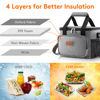 Picture of Lifewit Large Lunch Bag Insulated Lunch Box Soft Cooler Cooling Tote for Adult Men Women, Gray 12-Can (8.5L)
