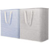 Picture of Lifewit 2 Pack Laundry Hamper Large Collapsible Laundry Basket, Freestanding Waterproof Cloth Hamper with Easy Carry Handles in Laundry Room Bedroom Bathroom Dorm for Adult, Grey&Blue, 2 x 100L