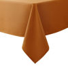 Picture of Biscaynebay Fall Tablecloth Textured Fabric 90x132 Inch Rectangular, Bronze Thanksgiving Autumn Harvest Water Resistant Fabric Tablecloths for Kitchen, Dining, Wedding, Parties Machine Washable