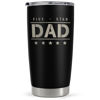 Picture of SANDJEST Five-star Dad Tumbler with Lid - Best Dad 20oz Insulated Stainless Steel Mug - Coffee Cup for Travel Sport Outdoor Activities Office, Gift for Birthday Father's Day