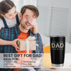 Picture of SANDJEST Five-star Dad Tumbler with Lid - Best Dad 20oz Insulated Stainless Steel Mug - Coffee Cup for Travel Sport Outdoor Activities Office, Gift for Birthday Father's Day