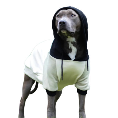Picture of Spark Paws Dog Hoodie - Premium Quality, Buttery Soft, Superior Comfort and Fit, Calming Fleece Interior, Suitable for All Breeds - Olive Cream - 3XL