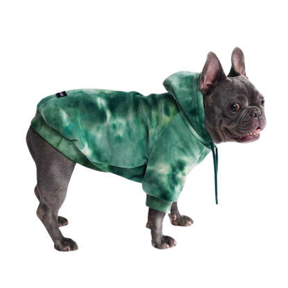 Picture of Spark Paws Dog Hoodie - Premium Quality, Buttery Soft, Superior Comfort and Fit, Calming Fleece Interior, Suitable for All Breeds -Green Skydye, M