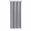 Picture of N&Y HOME Fabric Shower Stall Curtain or Liner 36 x 72 Inches - Hotel Quality, Machine Washable, Water Repellent - Gray, 36x72
