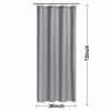 Picture of N&Y HOME Fabric Shower Stall Curtain or Liner 36 x 72 Inches - Hotel Quality, Machine Washable, Water Repellent - Gray, 36x72