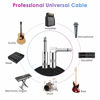 Picture of Sovvid Guitar Cable 6FT Instrument Cable Guitar Cord Electric Guitar Cable Guitar AMP Cord for Bass Guitar Keyboard 1/4 Inch Cable Right Angle Black
