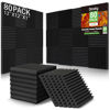 Picture of 80 Pack Acoustic Foam Panels,1"X 12" X 12"Sound Proof Foam Panels-High Density Sound Absorbing Panels,Fire Resistant Soundproof Wedges Panels for Studio Recording & Office & Home
