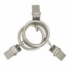 Picture of AMZSEVEN 44 Pack Metal Curtain Rings with Clips, Drapery Clips with Rings, Drapes Rings 1 in I D, Fits Diameter 6/8 in Curtain Rod, Matte Silver