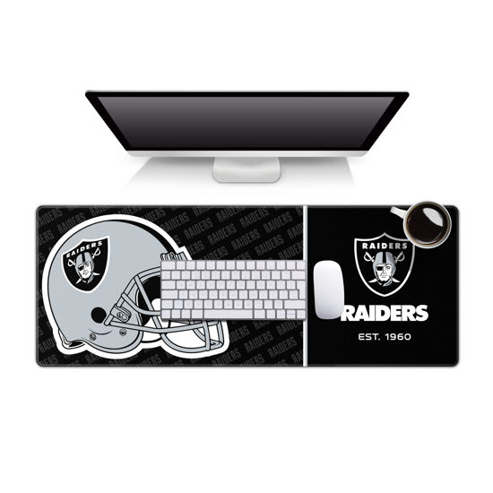 Picture of YouTheFan NFL Las Vegas Raiders Logo Series Desk Pad SMU